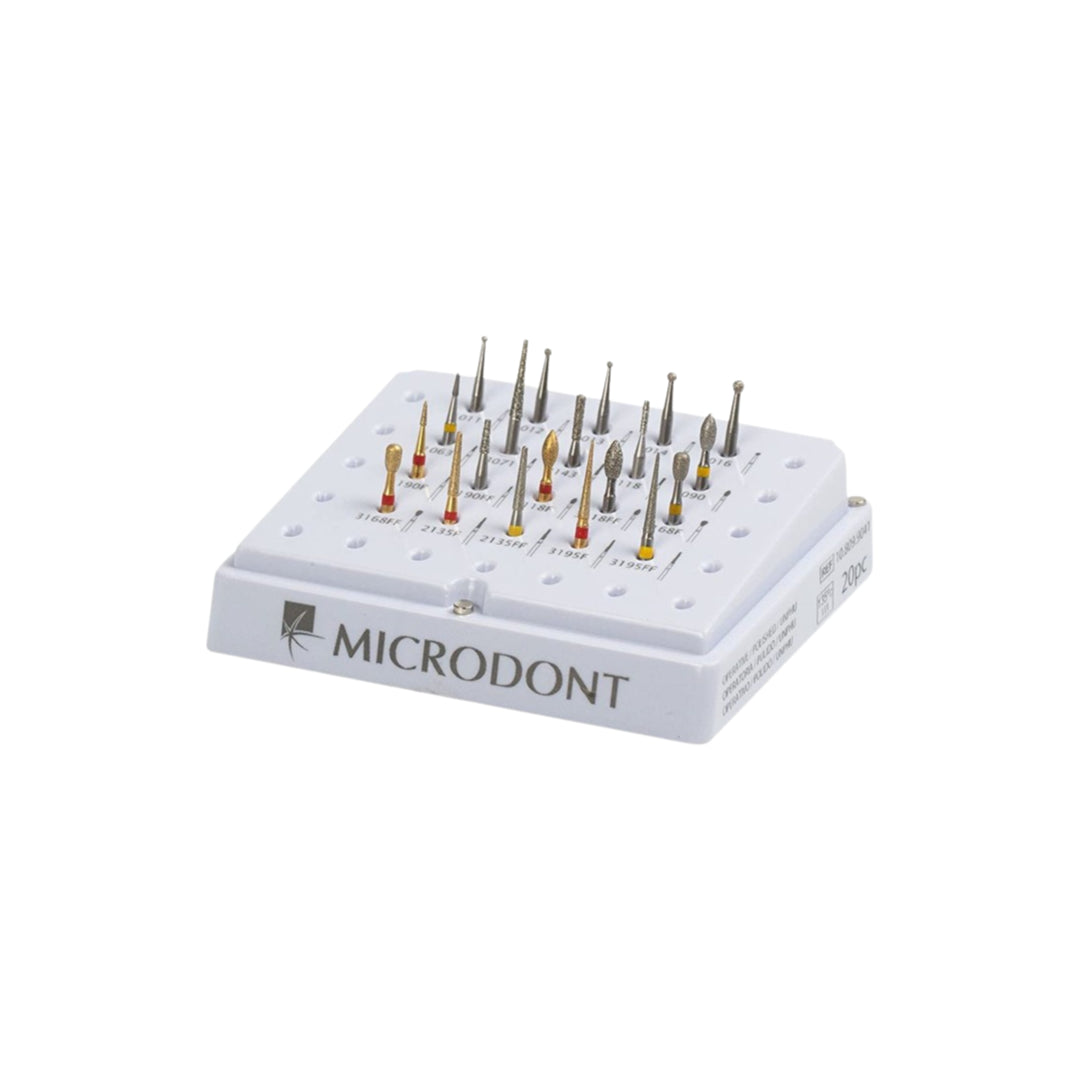 Microdont Bur Kit - Operative/Polished - 20 burs