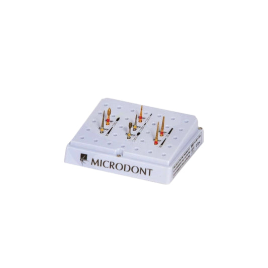 Microdont Bur Kit - Fine and Ultra Fine Finishing - 7 burs