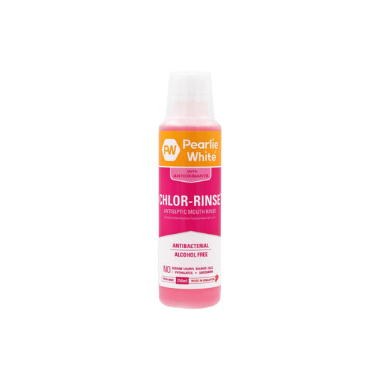 Pearlie White Chlor-Rinse - Alcohol Free Chlorhexidine Mouth Rinse 250ml