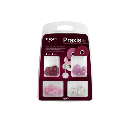 TDV Praxis - 60 assorted abrasive discs + mandrel (0.3002)